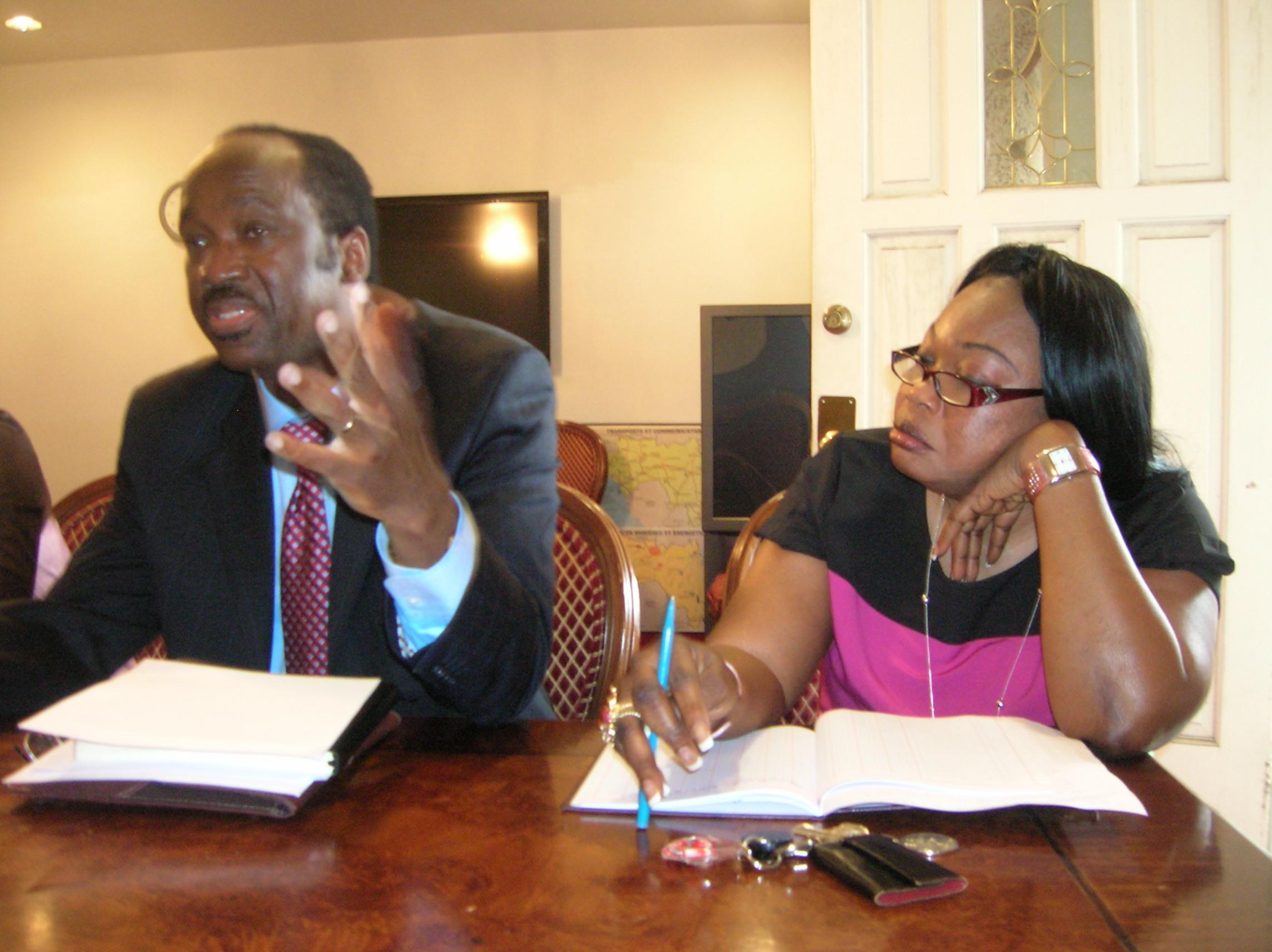 Rencontre de l’ambassade avec le bureau des guinéens de Washington