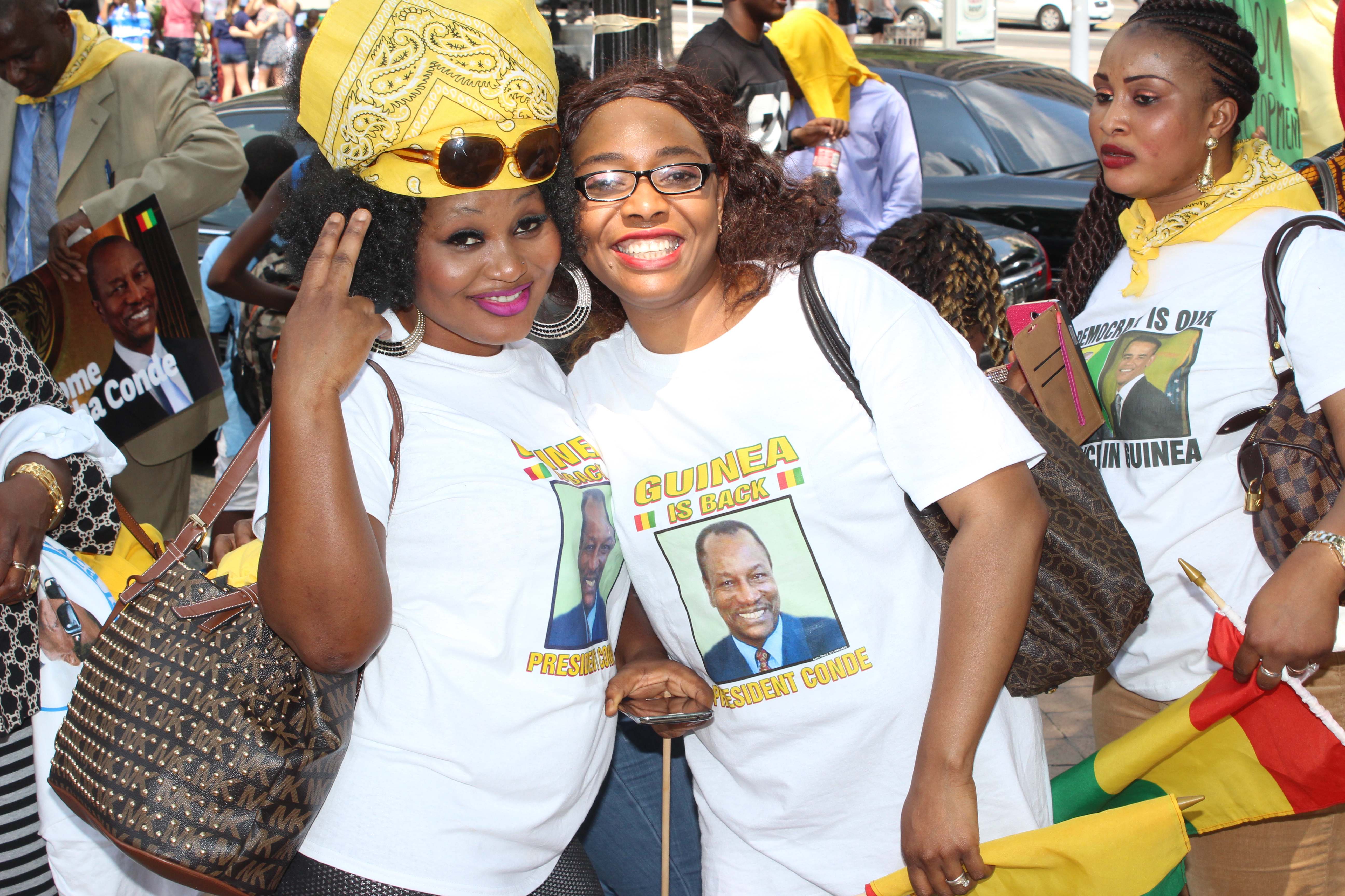 Manifestations pour et contre le régime guinéen à Washington