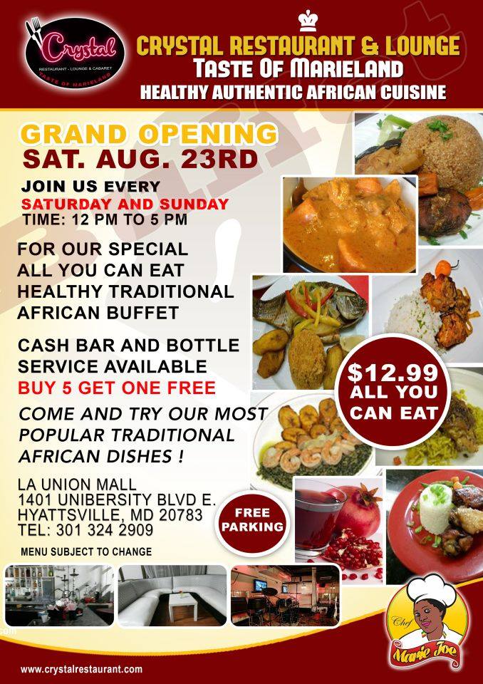 Grand opening ce samedi au Restaurant Crystal with Marieland, à Langley Park