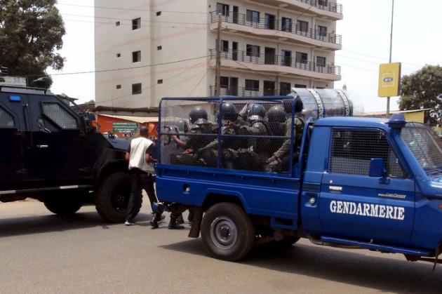 MANIFESTANTS ET FORCES DE L'ORDRE À CONAKRY