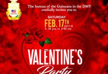 Invitation pour Valentine Day Party par l’ADGDMV