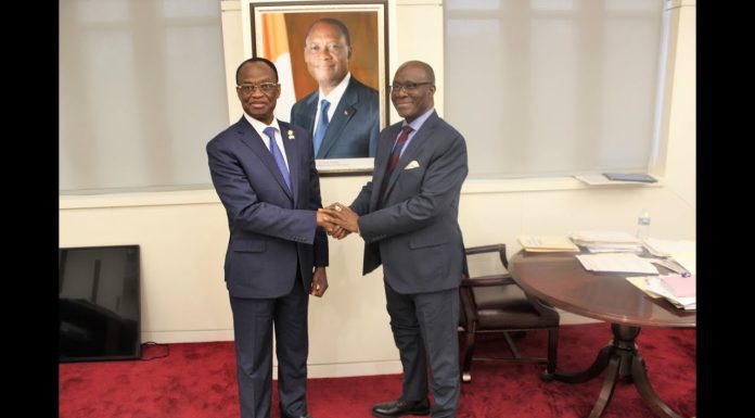 L’Agoa et le MCC au coeur d’un entretien entre l’ambassadeur Yansané et son homologue de Côte d’Ivoire
