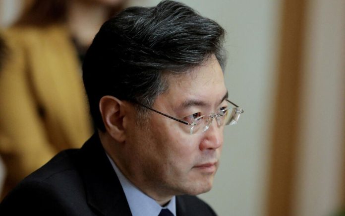 Chinese Foreign Minister Qin Gang meets with his Egyptian counterpart Sameh Shoukry in Cairo